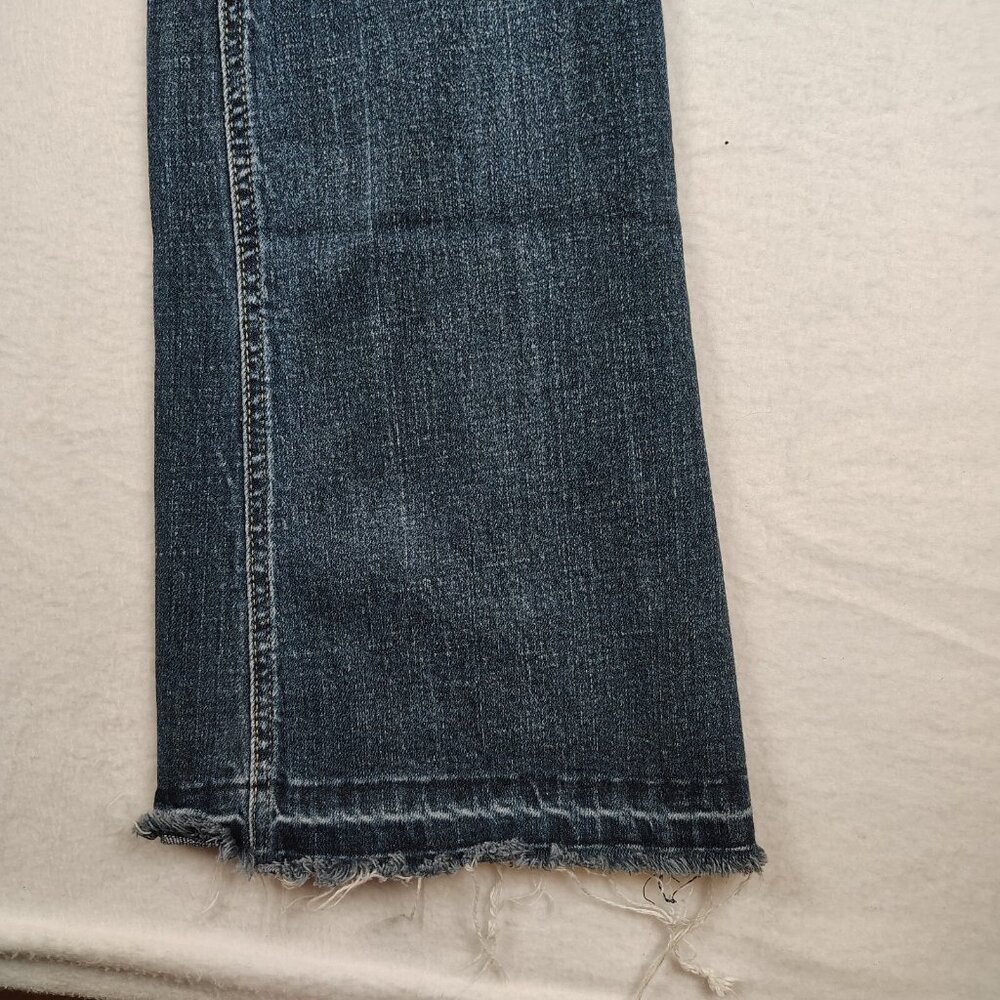 KanCan Flared Jeans Bailey High Rise Distressed Raw Hem Sz 15/31 - Picture 7 of 14